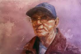 Watercolor interpretation of a musician's performance