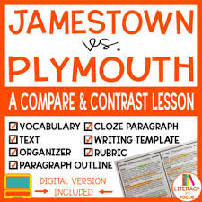 Jamestown And Plymouth Worksheets Teaching Resources Tpt