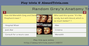 The concept of grey's anatomy was inspired by rhimes which is a show that couldn't be made ever. Random Grey S Anatomy Trivia