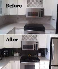 Diy Vinyl Tiled Backsplash Vinyl Tile Backsplash Vinyl Backsplash Diy Kitchen Backsplash