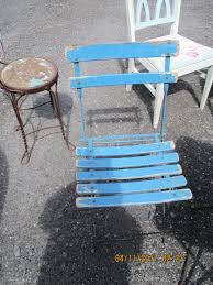 Vintage French Bistro Folding Chair Garden Chair Wood Slats Metal Frame Shabby Chic Cafe Rare By Simp Shabby Chic Frames Garden Chairs Design Shabby Chic Cafe