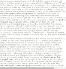 Electromagnetics Research Papers Research Paper Introduction Research Paper Research Paper Thesis