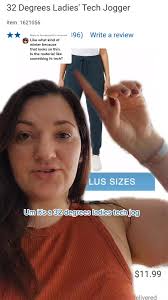 Replying to @lovedbykeiki 32 degree heat womens tech joggers from costco  review #baselayeroutdoor #joggershaul #costcofinds  #coalitionofrelatableheroes #plussizejoggers #greenscreen