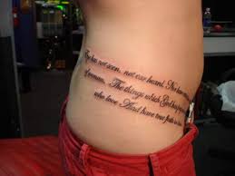 #quote tattoos #script tattoos #tattoos #wrist tattoos #rib tattoos #hip tattoos. 50 Inspirational Saying Lettering And Quotes Tattoos