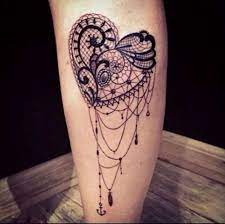A heart sternum tattoo may also represent someone who is in the process of opening up and wants to be more generous with their emotions. Beautiful Detailed Lace Heart Tattoo Heart Tattoo Designs For Women The Best Heart Tattoos Realistic Detailed Lace Tattoo Design Lace Tattoo Neck Tattoo