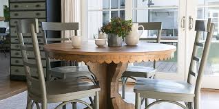 We believe everyone deserves a seat at the table and everyone has a story worth telling. Country Rustic Dining Room With Magnolia Home Top Tier Round Table Living Spaces