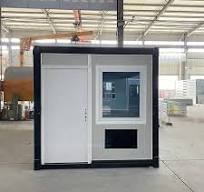 20FT Folding Prefab House Customizable Black Frame ODM