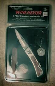 Easy to clean, each piece is dishwasher safe, durable and scratch resistant. The Watchers Winchester 3 Piece Signature Series Gift Set Winchester Signature Series 2 Piece Ss Folding Pocket Knife Set You Can Also Find Custom 3 Pieces Gift Set To Surprise Your Loved Ones