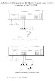 Telephone Dialer Td 110 Fire Alarm Systems Addressable Systems Conventional Systems Fire Detectors Optical Smoke Detectors