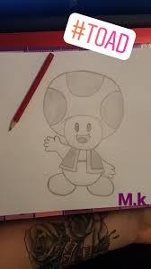 Toad Von Super Mario Disney Drawings Sketchbook Drawings Cartoon Drawings