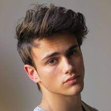 This parted hair look is perfect for funky guys and looks like the best combo with mustaches. Pin On Haircuts For Boys