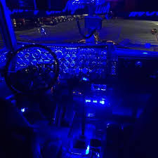 Pretty Blue Lights Semi Truck Blue Aesthetic Dark Blue Aesthetic Aesthetic Colors
