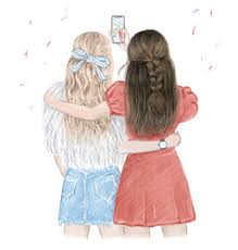 Simply do online coloring for best friends two little girl coloring pages directly from your gadget, support for ipad, android tab or using our web feature. Girl Friend Vector Images Over 85 000