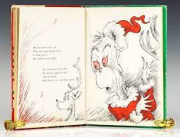 Seuss geisel written in rhymed verse with illustrations by the author. How The Grinch Stole Christmas Dr Seuss First Edition Signed