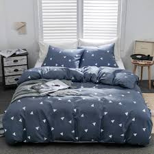 Explore our luxurious down and down alternative bed comforters in multiple warmth levels, colors, and prints. Argstar 2 Pcs Duvet Covers Twin Geometric Bedding Set Covers Triangle Pattern Blue Down Comforter Cover 1200 Tc Hotel Luxury Microfiber 1 Duvet Cover And 1 Pillowcase Buy Online In Bahamas At