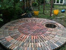 Rectangular Fire Pit Ideas Fire Pit Wall Benches Fire Pit Ring Rocks Fire Pit Bar Awesome Fire Pit Bac Reclaimed Brick Patio Fire Pit Backyard Outdoor Fire Pit