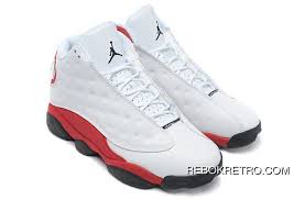 Air Jordan 13 White Black New Year Deals Air Jordan 13 Retro White Black Varsity Red Air Jordans Retro Running Shoes Jordan 13