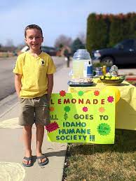 9-Year-old's Lemonade Stand Raises $2000 for Idaho Humane Society