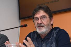 Founding Director of 'A1 +' TV Company Mesrop Movsisyan and lawyers Ara  Ghazaryan, Davit Asatryan ate guests at Sputnik Armenia press center