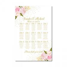 Wedding Seating Chart Rustic Wedding Floral Wedding