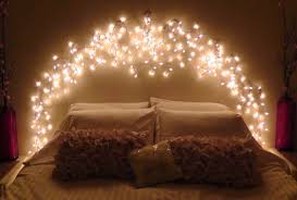 Fairy Lights Room Decor Ideas In 2020 Fairy Lights Bedroom Diy Headboard With Lights Headboard With Lights