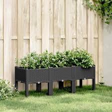 Lechnical 367898 Garden Planter with Black Legs 120 x 40 x 42 in , W4Z1