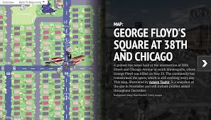An aerial view of george floyd square. Making George Floyd S Square Mpr News
