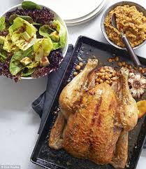 Add the onion, apple, lemon and rosemary sprigs. Roast Chicken With Chickpea Stuffing And Big Green Salad Recipe Eat Your Books