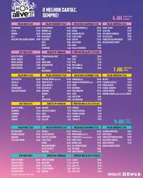 The dream is not over, but paused, so that in 2022 we may return even stronger, alive and more eager than ever. Nos Alive On Twitter Prepara A Tua Agenda Horarios E Cartaz Completo Ja Disponiveis Start Planning Your Days The Schedule And Full Lineup Are Here Https T Co H2t28guc12