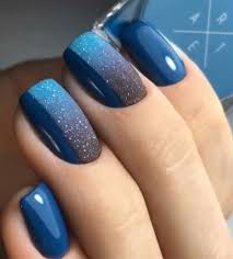 22 Elegant Navy Nails To Inspire Your Nail Style For Invitation Gel Acrylic Nails Glitter Nail Art Stylish Nails