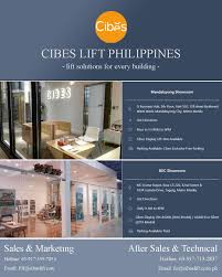 Visit Our Showroom Cibes Lift Philippines Katakamikini