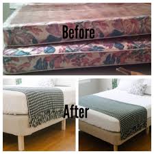Convert Old Box Spring Mattress Into Simple Loft Bed Diy Modern Bed Diy Platform Bed Modern Bed