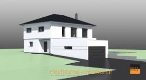Maison Avec Toit 4 Pans Et Garage Accole Toit Plat Nexthome Creation Maison Architecte Moderne Maison Architecte Maison