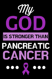 In a public service announcement released last fall, trebek said he wished he had been aware of the warning signs. My God Is Stronger Than Pancreatic Cancer Lined Journal Notebook For Pancreatic Cancer Survivors Awareness Month Purple Ribbon Cricket Press Happy 9781091540187 Amazon Com Books