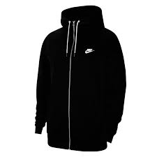 „nicht ohne meine sweatjacke ist ihr motto? Nike Nsw Fleece Hoodie Sweatjacke Herren Schwarz Schuhroom De