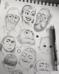 Websta Bladmoran Exercise List With Round Heads Round Doodles Bladmoran Sketch Art People Sketchboo Character Design Animation Art Drawings Drawings