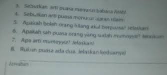 Puasa memiliki dua rukun, yaitu: Tolong Dijawab Ya Semuanya Brainly Co Id