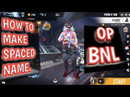 Free fire change name in vertical style up to down,. Free Fire How To Make Spaced Name O P Youtube