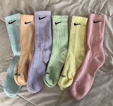 Pastel Dyed Nike Socks Etsy Sock Outfits Nike Socks Outfit Nike Outfits