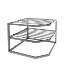 Maybe you would like to learn more about one of these? Simply Organized Mini Iron Corner Kitchen Cabinet Shelf Organizer Platinum Finish