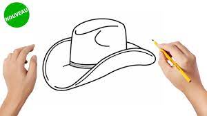 Placez un ruban à mesurer sur votre front juste. Comment Dessiner Un Chapeau De Cowboy How To Draw A Cowboy Hat Youtube