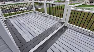 As a high performance product, trex enhance in foggy wharf is lightweight and easy to install, making it easier to handle even than natural wood decking. Trex Composite Decking Project Hanover Pa 17331 Trexenhance Deck Builders Gettysburg Dreamscapes Youtube