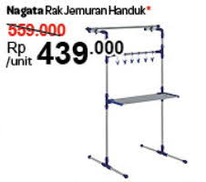 Dengan 9 batang palangannya, bisa menampung sekitar 50 potong pakaian orang dewasa. Promo Harga Jemuran Handuk Terbaru Minggu Ini Katalog Carrefour Hemat Id
