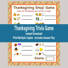 In addition, through brightful's custom games feature, you can find trivia quizzes to suit any time of the year beyond thanksgiving. Thanksgiving Trivia Thanksgiving Emoji Game Thanksgiving Etsy