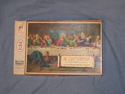 Maybe you would like to learn more about one of these? Vintage Milton Bradley Leonardo Da Vinci The Last Supper 1000 Etsy Milton Bradley Leonardo Last Supper