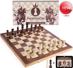 Chess 18 inch large board game set black wood wooden inlaid lift up pieces tray. Wooden Chess Set For Kids And Adults 15 Staunton Chess Set Large Folding Chess Board Game Sets Storage For Pieces Wood Pawns Unique E Book For Beginner 2 Extra Queens Lazada Ph