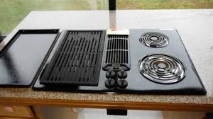 This is a special order item electric cooktop with downdraft ventilation features a grill. Jenn Air 30 Electric Downdraft Modular Cooktop W Griddle In White For Sale In Dickinson Texas Classified Americanlisted Com