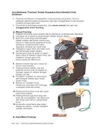 Fungsi sistem keluar masuk kereta. Flushing System