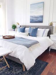 Easy Breezy Summer Decorating Ideas Jane At Home In 2020 Blue Bedroom Decor Summer Home Decor Calming Bedroom