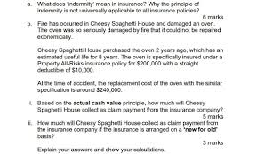 Maybe you would like to learn more about one of these? A What Does Indemnity Mean In Insurance Why The Chegg Com